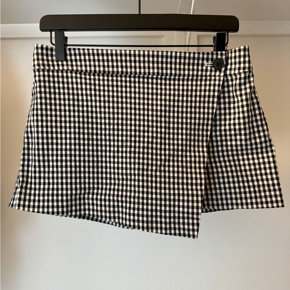 Club Monaco Skort Black and White Skirt Shorts